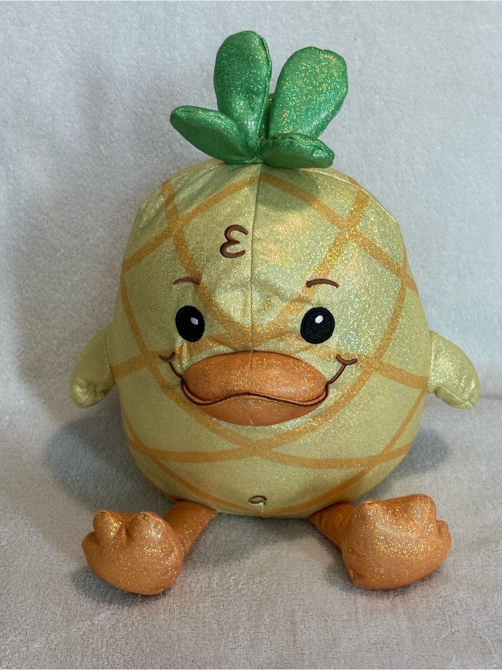 Moriah Elizabeth Sparkle Georgie Plush 11 Inch Pineapple Duck Excellent